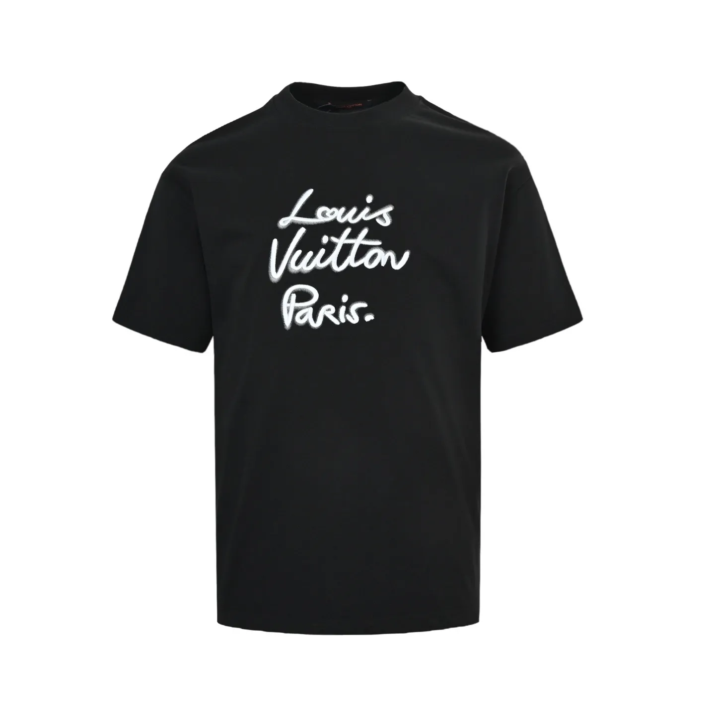 Louis Vuitton/Louis Vuitton 26ss signature letter embroidered short sleeves